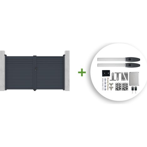 Portail battant CARPATIA 300x180cm + Motorisation HICKER B200 (1/5)