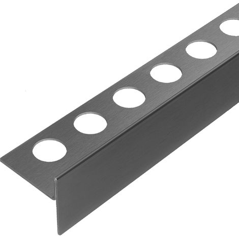 Balneo Profil de sol incliné droit pour receveur 120 cm Gun Metal graphite en acier inoxydable (1/5)