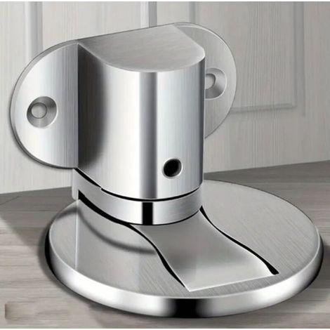 Magnetischer Türstopper, verstellbarer Türstopper ohne Bohren, robuster, großer Türstopper zur Bodenmontage, Türhalter aus Zinklegierung, unsichtbarer Tür- und Wandschutz für Büro und Zuhause - Crezuo