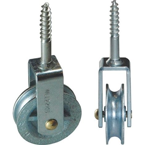 HBS-BETZ Waschseilrolle 5000 Nut 9mm Grauguss verz.Halterung STA verz - 63087