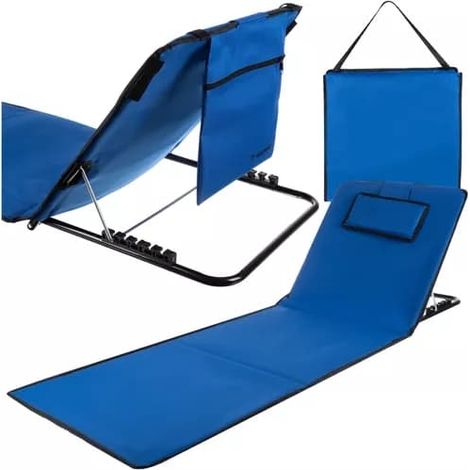 Tapis de plage pliable avec dossier pour la plage et le camping (1/5)