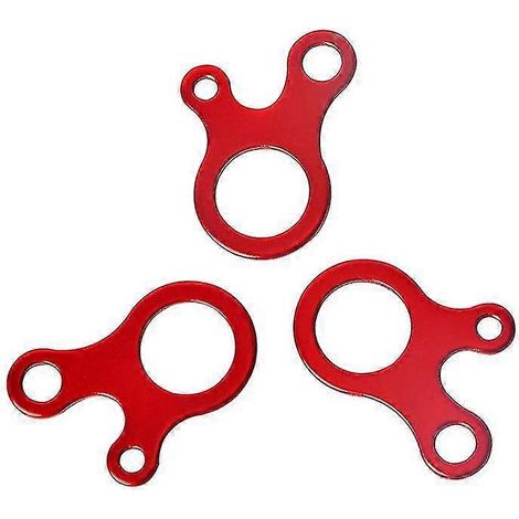 Tendeur de corde 35 pièces pour tente, tendeur de corde rouge, boucle de tension antidérapante pour corde de vent, alliage d'aluminium léger (1/5)