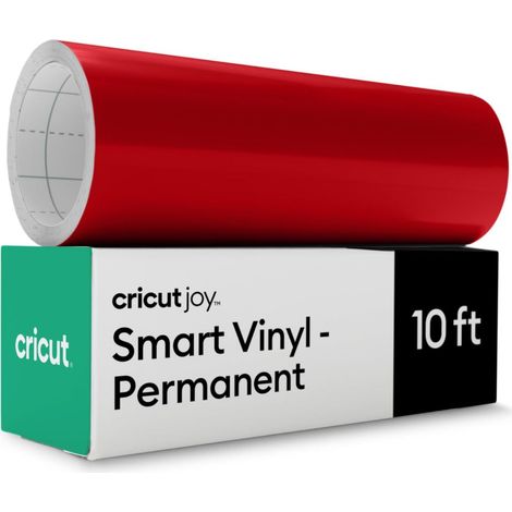 Vinyle Adhésif Permanent Rouge 14 cm x 3 m Rouleau de Vinyle Adhésif Smart Vinyl Idéal pour Tasses, Verre, Fenêtres, Céramique et Plastique (1/5)