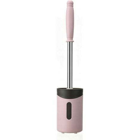 Brosse de Toilette Brosse WC en Silicone Antibactérienne balayette WC Ensemble Brosse de Toilettes à Manche Long (1/3)