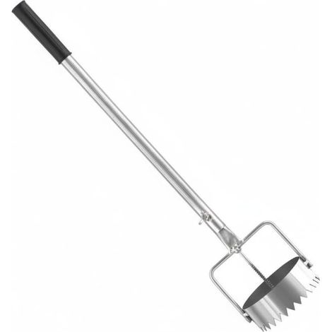 Mulch Hole Punch Accessoire Jardin Perforateur Tige Télescopique Poignée Confortable Tranchante Acier Inoxydable Adapté au Champ Serre Culture, 10CM (1/5)