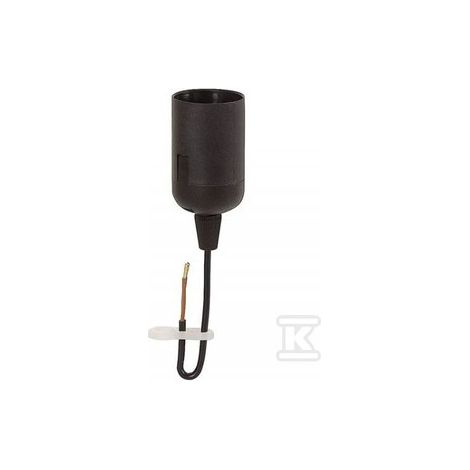 Portalámparas E27-6 con cable negro disponible online.