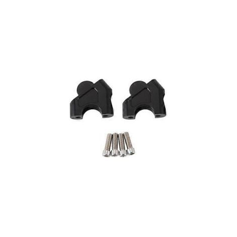 Rialzo manubrio per motociclette NX400 NX 400 NX500 NX 500. Accessori. Staffa di rialzo manubrio (Nero) - Crezuo
