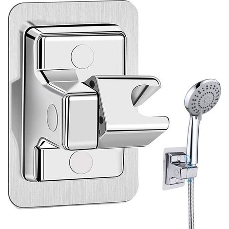 Support pommeau douche réglable 360° – Sans perçage, solide – Pour main – Rechange (1/5)