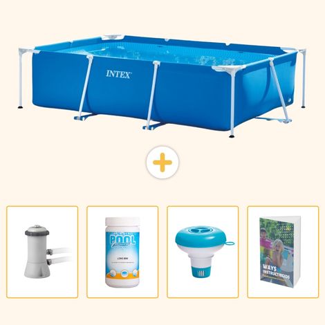 Intex Piscine Tubulaire Rectangulaire - 300x200x75 cm - 5-pièces SCB120 (1/5)