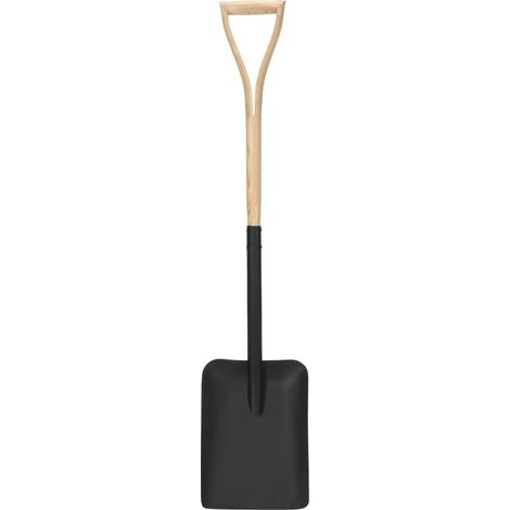 Bêche de jardin vidaXL – Manche en frêne, lame en acier, poignée (1/5)