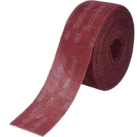 rollo abrasivo no tejido. óxido de aluminio. bandas. ancho 125mm - 3m