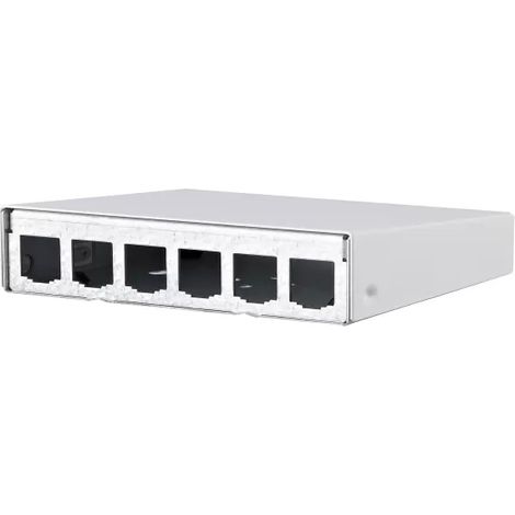 Metz Connect AP-Gehäuse leer E-DATmodul 6er rws 130861-0602-E (1/2)