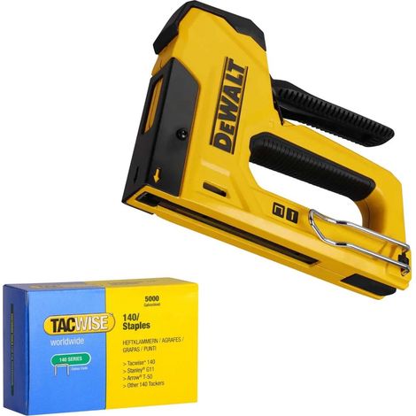 Dewalt Heavy-Duty Stapler Brad Tacker Hand Staple Gun DHT0TR350 + 5000 Staples (1/4)