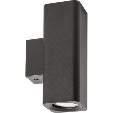 Applique murale moderne gea led gap541 gu10 led, aluminium noir