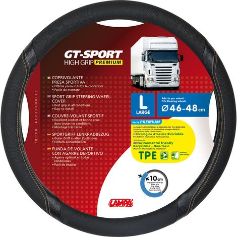 Gt-Sport, Coprivolante In Skeentex - L - D.46/48 Cm - Nero/Beige