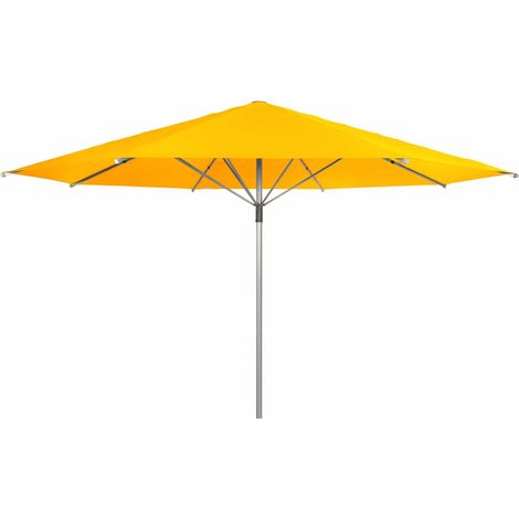 Doppler Gastronomie Sonnenschirm "Braumeister" Ø 500 cm, gelb, ohne Volant, Bezug aus 100% Polyester, Gestell aus Aluminium, 17,1 kg Gastronomie Sonnenschirm "Braumeister 500", gelb, Ø 500 cm, ohne Vo (1/5)