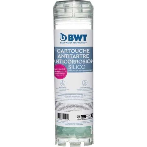 Cartuccia filtrante anticalcare anticorrosione BWT silicofosfato 10 pollici bianco