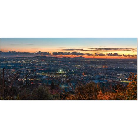 Lupia Quadro Moderno Canvas DEEP 65x143 cm CASERTA - PAESAGGIO NOTTURNO