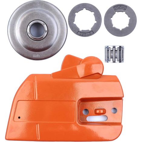 Ensemble de couvercles de tambour d'embrayage côté chaîne Sprocket .325" pour tronçonneuse Husqvarna 340 345 350 351 353 346 357 359 Palier à aiguilles (1/5)