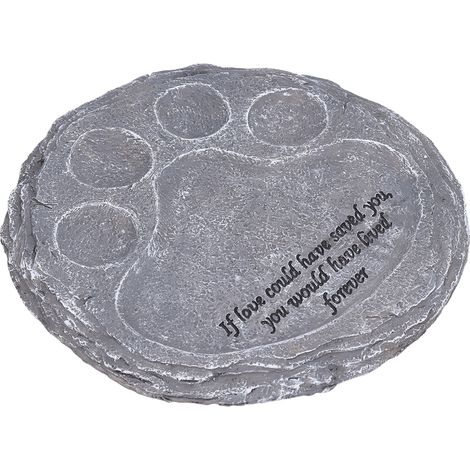 Pierre Tombale Résine pour Jardin, Stèle Commémorative Chien Chat pour Pelouse et Arrière-cour, Modèle A Couleur Roche