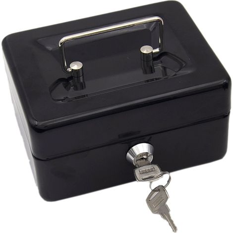 Lntyq Caisse à monnaie, Monnayeur 15 x 12 x 8 cm, Noir