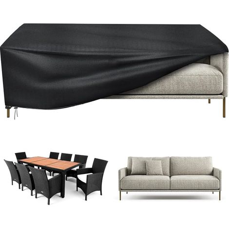 Housse Salon de Jardin, 1509071CM Housse Table de Jardin, Coupe-Vent, Anti-UV, 210D Oxford Tissu, Couverture de Protection Meubles Exterieur