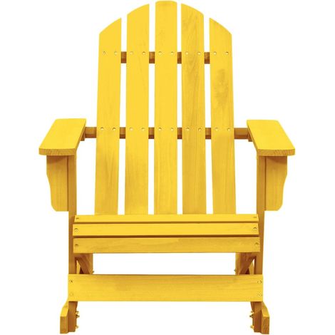 Maison Exclusive - Adirondack-Schaukelstuhl Massivholz Tanne Gelb
