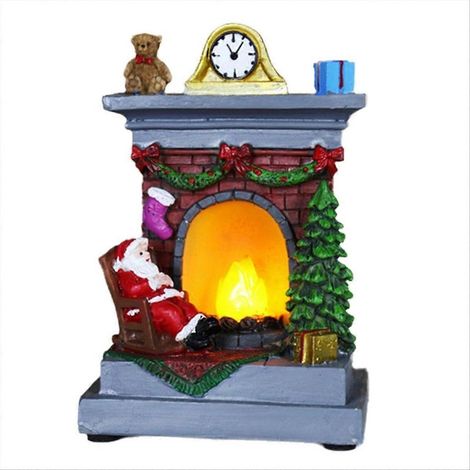 Ornements de Noël lumineux en résine pour la décoration de maison C (1/5)