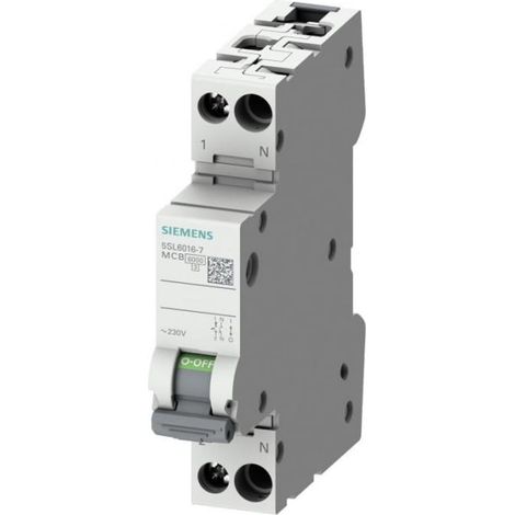 Leistungsschalter 1+N C 4A 6kA AC sentron 5SL6004-7
