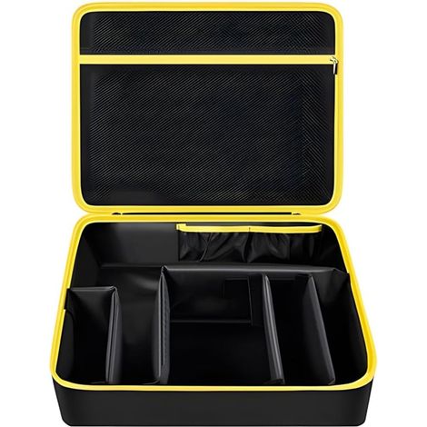 Coffret à outils léger pour meuleuses, comprenant un rembourrage en mousse ajustable et plusieurs compartiments de rangement. Sac à outils à plusieurs compartiments. (1/5)