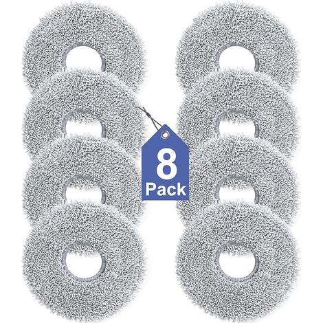 Lot de 8 Lingettes pour Dreame L10s/L10/L20/X40/L40/X50/L50 Pro Ultra, Xiaomi X20 Pro/Max, Ecovacs Deebot T30 Pro OMNI, T30S Pro A (1/5)