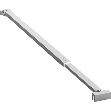 Braccio di supporto a snodo per parete doccia walk-in da 70-110cm in acciaio cromato