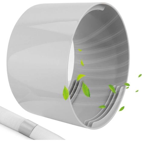 Acrylonitrile butadiène styrène (ABS) Adaptateur de tuyau raccords de tuyau d'échappement portable de 15 cm pour Climatiseurs Portables Tuyau D'échappement (1/5)