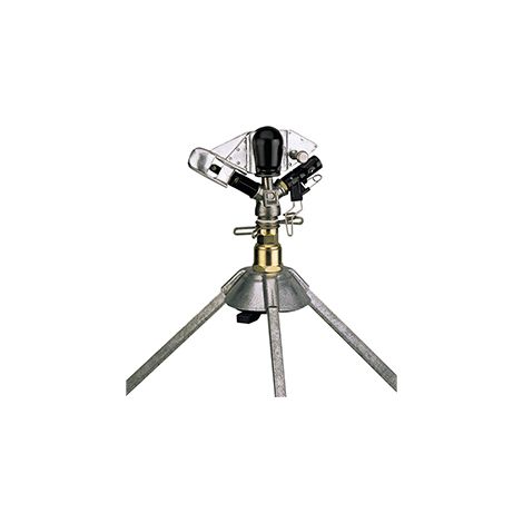 arroseur pour raccord 25 mm - 1'' avec trépied, portée 14 à 21 m .