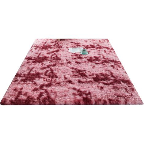 Tapis Doux - Surface Velours Fourrure Synthétique - Épaisseur Renforcée avec Couche Intermédiaire Souple - Anti-dérapant - Pour Chambre à Coucher - 1 Pièce (1/5)