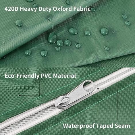 Bâche de protection pour cuve IBC 1000L, housse anti-UV et anti-poussière pour conteneur réservoir IBC. (1/3)