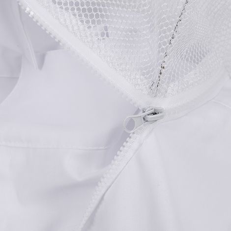 Combinaison de protection blanche monobloc pour apiculteurs, vêtements de protection pour apiculteurs (1/5)