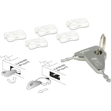 Delock bloqueador de puertos usb para usb a hembra - Bloqueadores de puertos USB 5 â¢ Herramienta de bloqueo 2