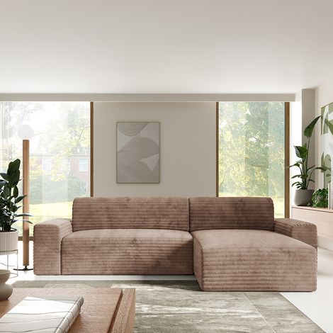 3-Sitzer-Wende-Ecksofa mit Bettkasten Fabio Hellbraun (1/5)