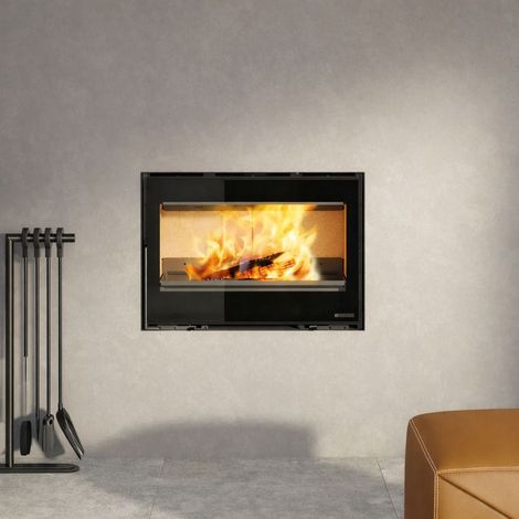 Insert à bois ventilé - LA NORDICA Inserto 80 Lean 9.5 kW Avec cadre 4 côtés (1/5)
