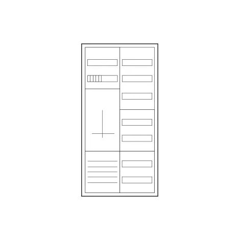 Eaton Zähler-Komplettschrank für 3-Punktbefestigung, ohne Bestückung 193708