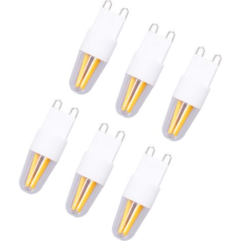 10 Ampoules LED G9 200LM Blanc Chaud pour Lustre, Plafonnier et Applique Murale 220V