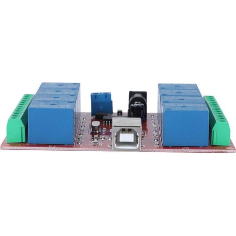 8-Kanal-USB-Relaismodul, Leiterplatten-Steuerschalter mit ULN2803-Treiber, 5 V DC-Eingang, 250 V 10 A Last für PC XP Automatisierungsgerätesteuerung (1/5)