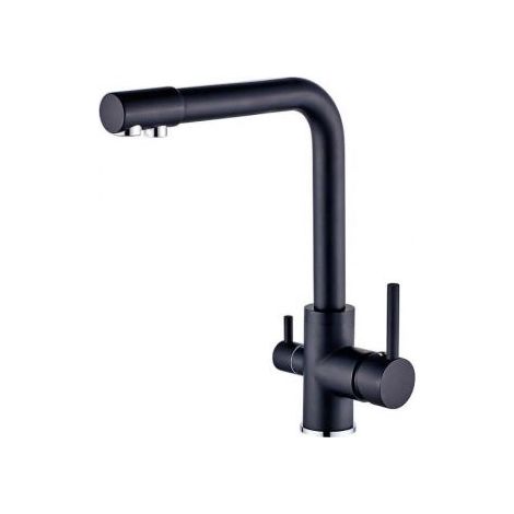 Barra de ducha negro mate 40 cm acabado negro mate Segura Valaz (1/2)