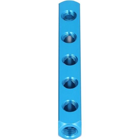 Bloc de distribution d'air en aluminium pour équipements d'automation - Bloc séparateur pneumatique AL-5 (1/5)