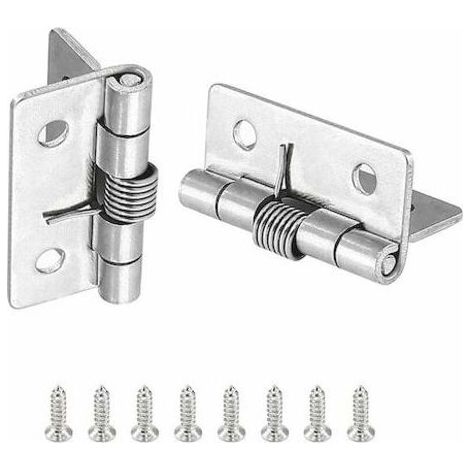 Charnière à ressort en acier inoxydable 50 mm 304, support d'affichage de 5 cm (2 pouces), petite charnière de positionnement élastique pour boîte à outils, lot de 2 (1/5)