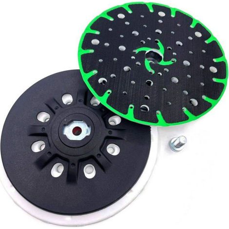 1 plateau de ponçage souple pour Festool 150 mm avec plaque de support Filetage de raccordement M8 Aspirateur de poussière (1/5)