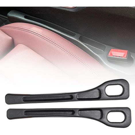 Juego de 2 rellenos para huecos de asientos de coche, organizador universal para objetos pequeños, teléfonos móviles y huecos de asientos (negro) (1/5)