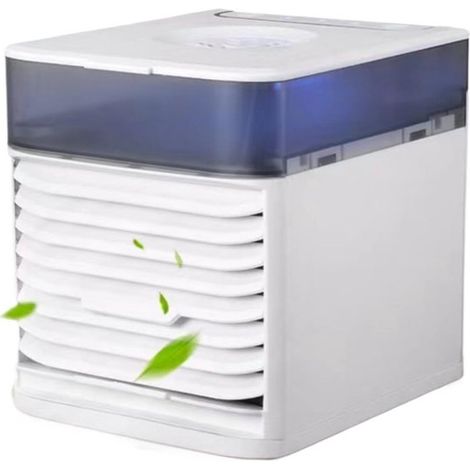 Raffrescatore d'aria da tavolo,mini raffrescatore portatile,ventilatore con 3 velocità regolabili (1/4)