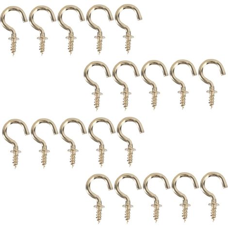 50 crochets plafond - bois - pour suspension et décoration (1/5)